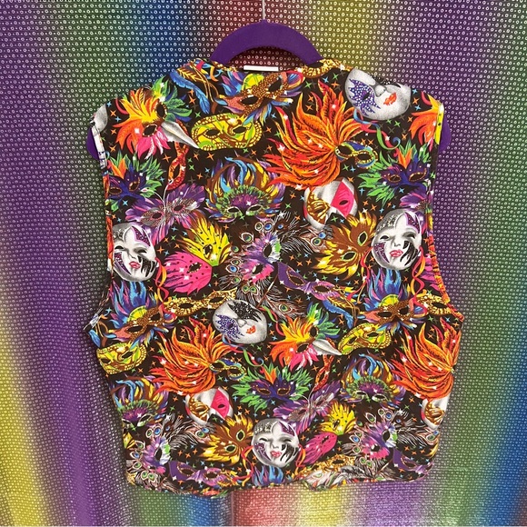 Forum Novelties Inc. funky masquerade jester masks vest - Picture 4 of 6